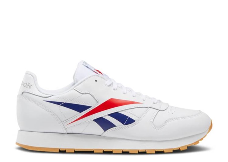 Reebok Classic Leather Vector - White Scarlet Phantom Blue