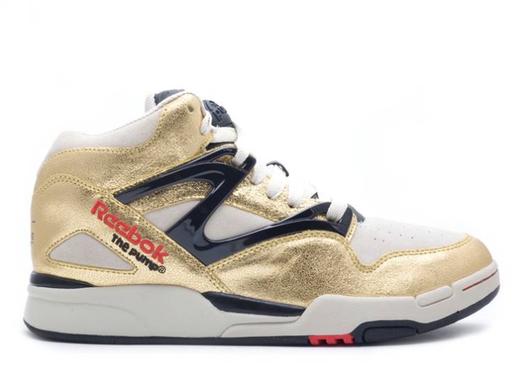 Reebok Pump Omni Lite Metallic Gold/Stucco/Red/Black