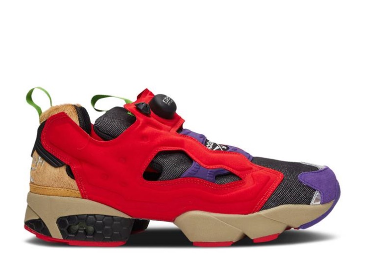 Reebok Teenage Mutant Ninja Turtles X Instapump Fury Og - Villains Pack Smokey Acid/Scarlet/Acid Gold