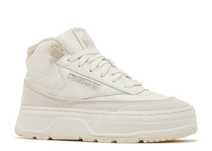 Reebok Wmns Club C Geo Mid - Chalk Alabaster