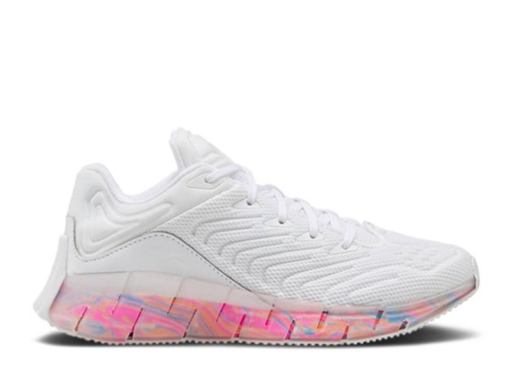 Reebok Zig Kinetica J - Visualizing Energy White/Orange/Horizon Blue