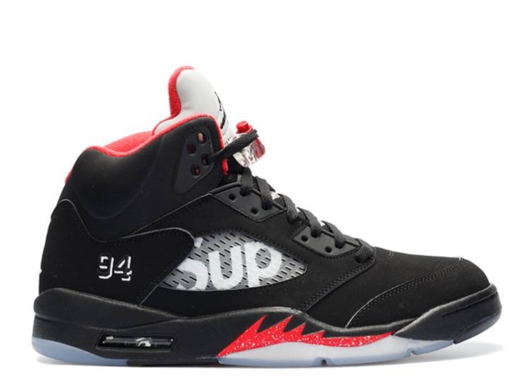 Supreme X Air Jordan 5 Retro - Black