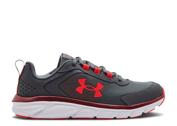 Underarmour Assert 9 Gs - Pitch Grey Chestnut Red