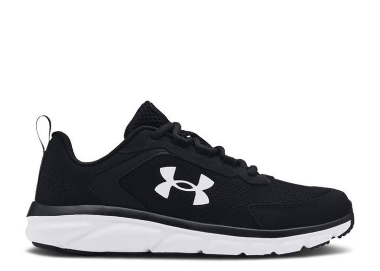 Underarmour Assert 9 Wide Gs - Black White