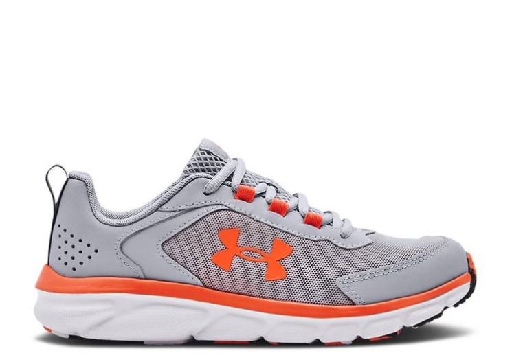 Underarmour Assert 9 Wide Gs - Mod Grey White