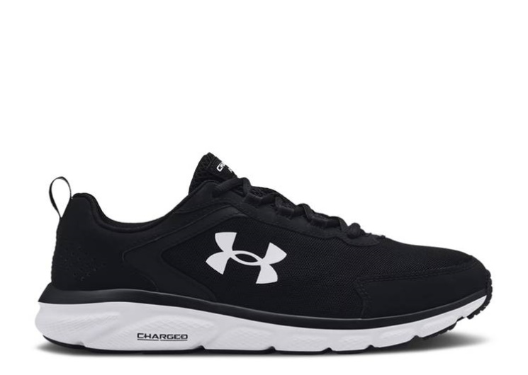 Underarmour Charged Assert 9 4E Wide - Black White