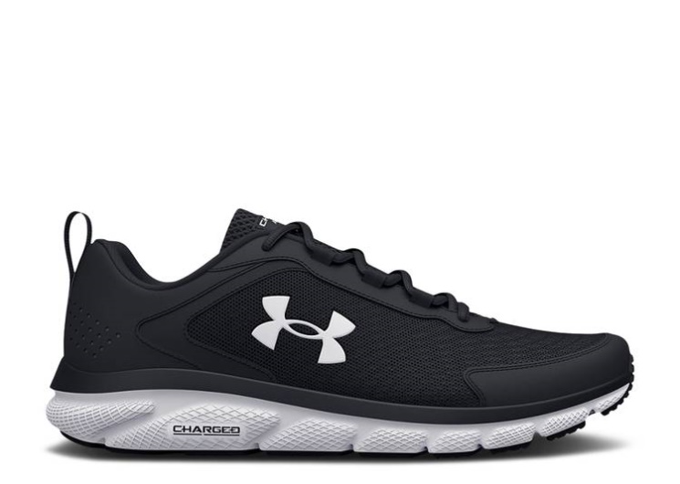 Underarmour Charged Assert 9 6E Wide - Black White