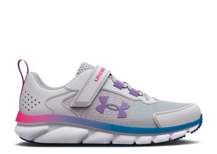 Underarmour Charged Assert 9 Wide Ac Ps - Halo Grey White
