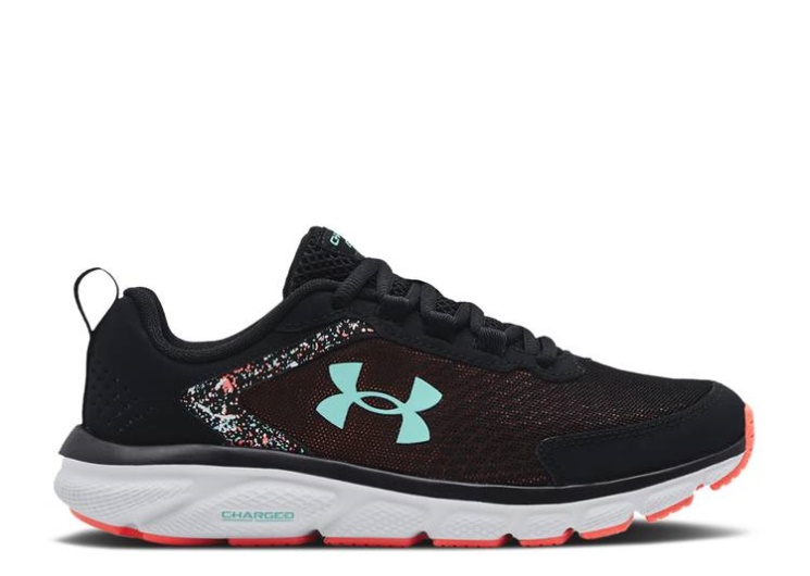 Underarmour Wmns Charged Assert 9 - Paint Splatter Black/White