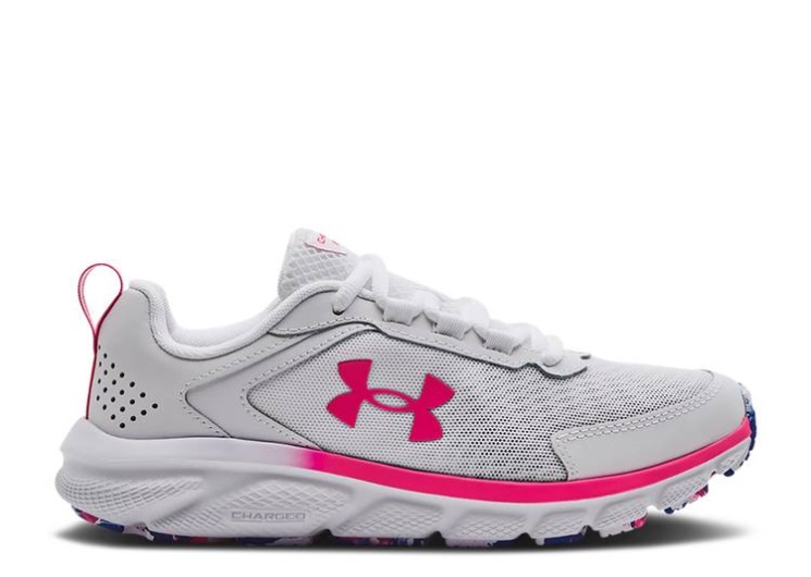 Underarmour Wmns Charged Assert 9 Marble - White Victory Blue