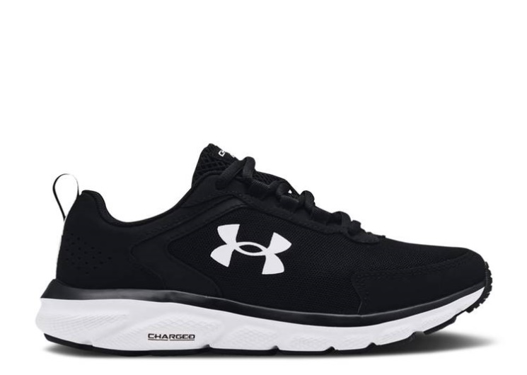 Underarmour Wmns Charged Assert 9 Wide - Black White