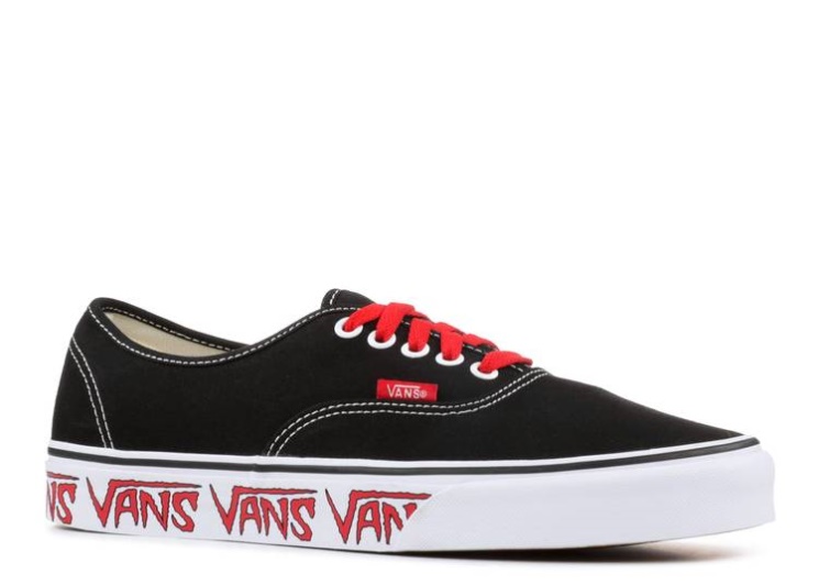 Vans Authentic - Sketch Sidewall Sketch Sidewall Black/Red