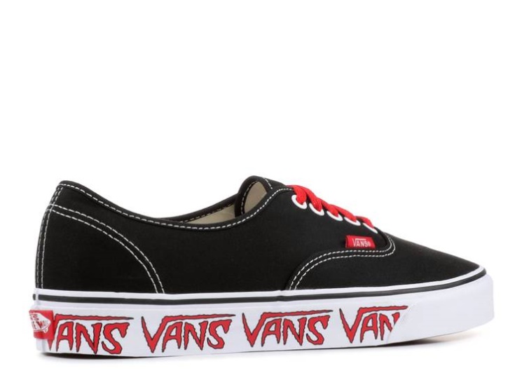 Vans Authentic - Sketch Sidewall Sketch Sidewall Black/Red