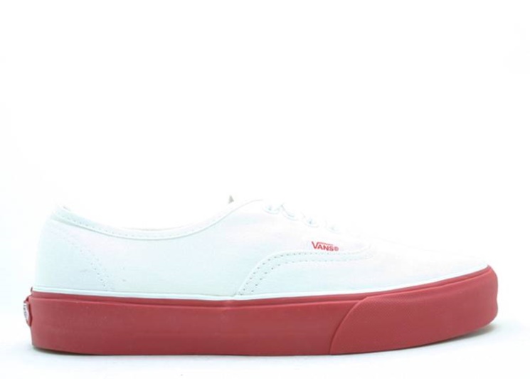 Vans Authentic True White/Red Tape