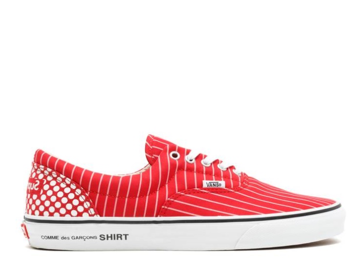 Vans Comme Des Garçons X Supreme X Era - Pinstripe Red/White