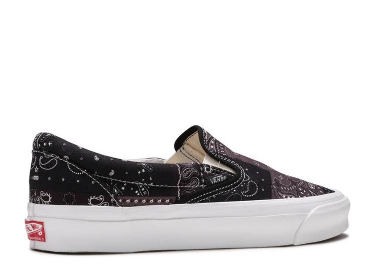 Vans Kith X Vault Og Classic Slip-On Lx - Bandana Moonless Night