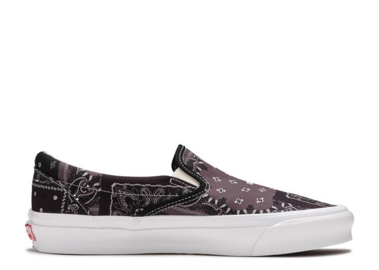 Vans Kith X Vault Og Classic Slip-On Lx - Bandana Moonless Night