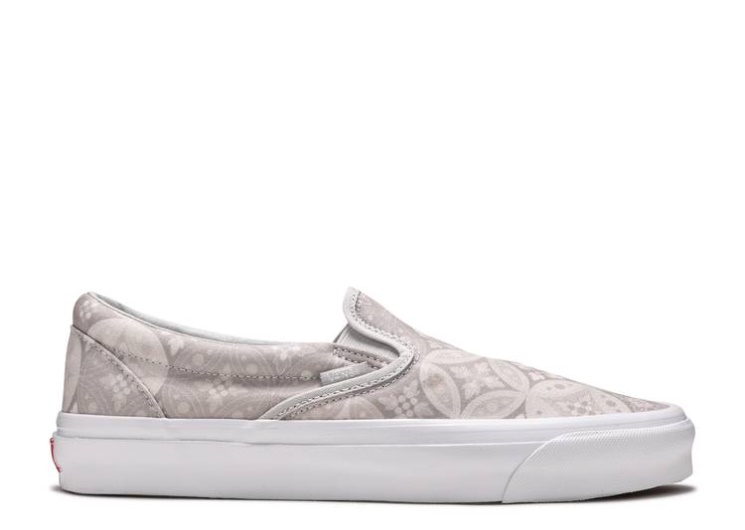 Vans Kith X Vault Og Classic Slip-On Lx - Gray Tile