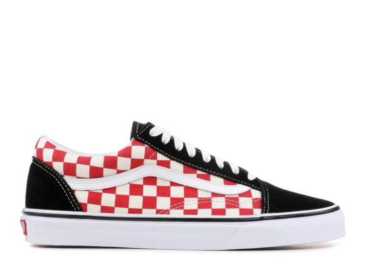 Vans Old Skool - Red Checkerboard