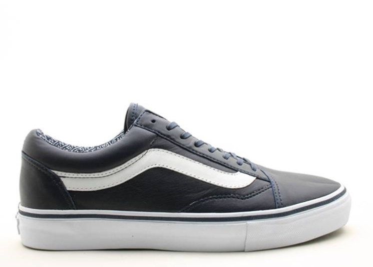 Vans Old Skool Lx - Calfskin Dress Blue/White