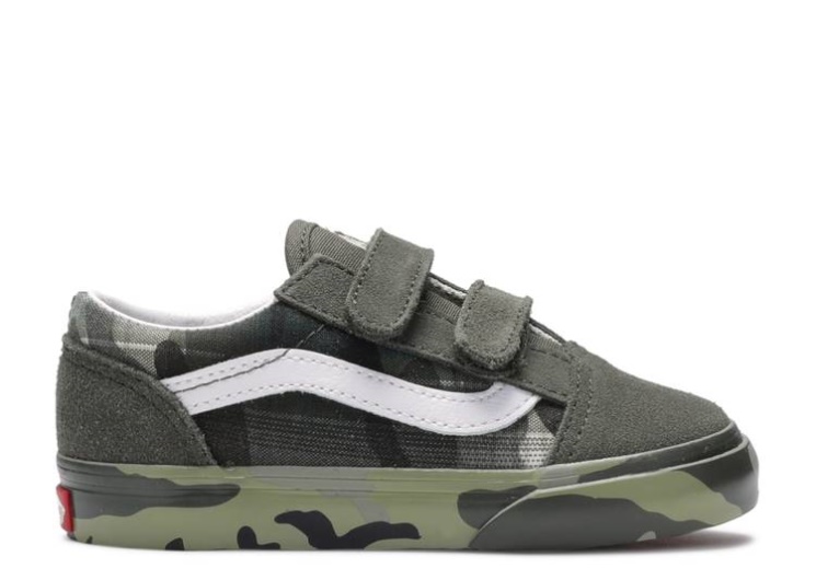 Vans Old Skool V Toddler - Plaid Camo