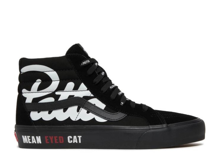 Vans Patta X Vault Sk8-Hi Reissue Vlt Lx - Mean Eyed Cat Black