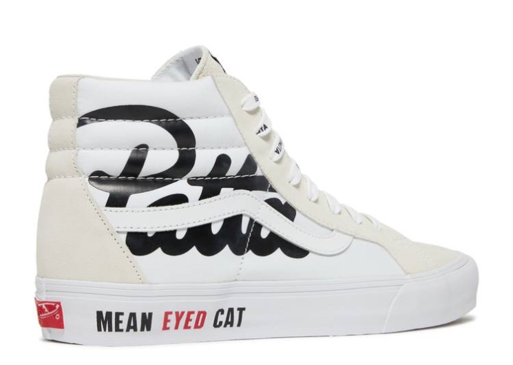Vans Patta X Vault Sk8-Hi Reissue Vlt Lx - Mean Eyed Cat White/Black