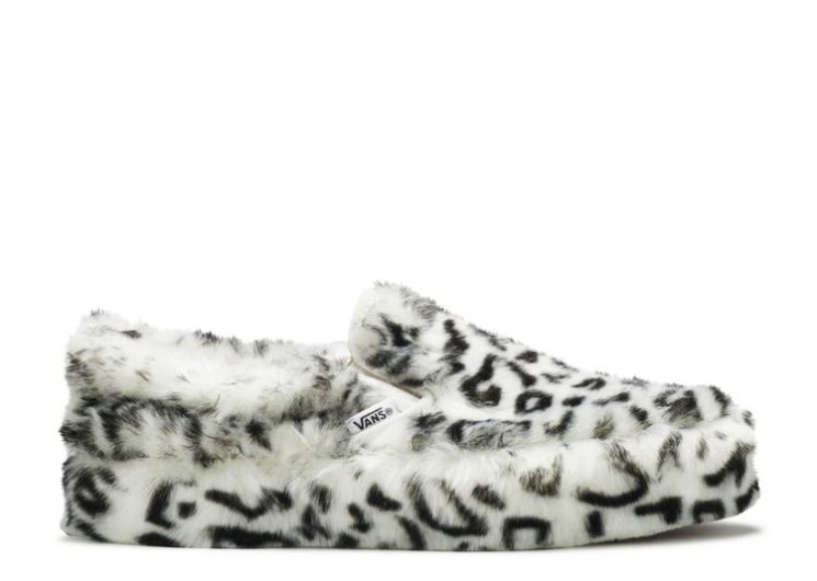 Vans Sandy Liang X Wmns Classic Slip-On Platform - Fuxxy Leopard