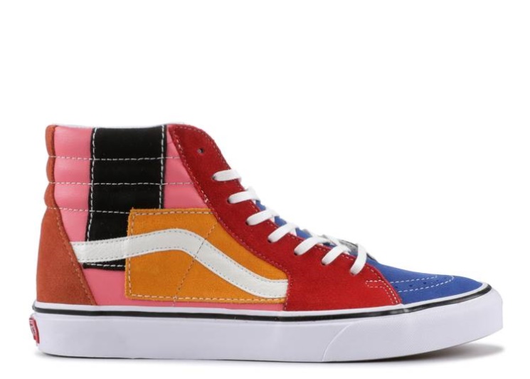 Vans Sk8-Hi - Patchwork Multi/True White