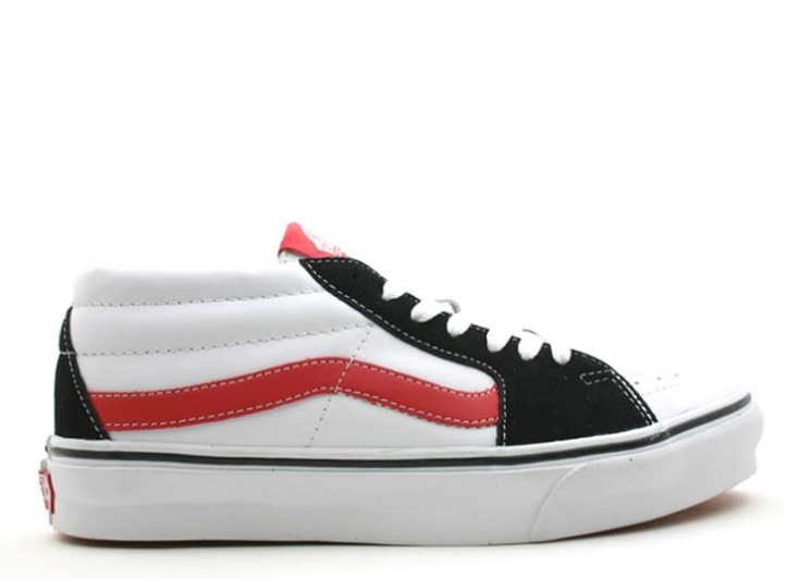 Black/Red/True White