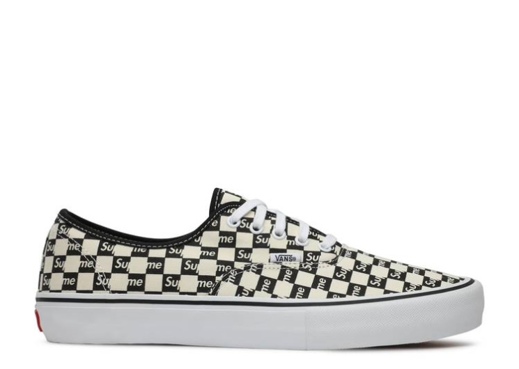Vans Supreme X Authentic Pro - Checkered Black