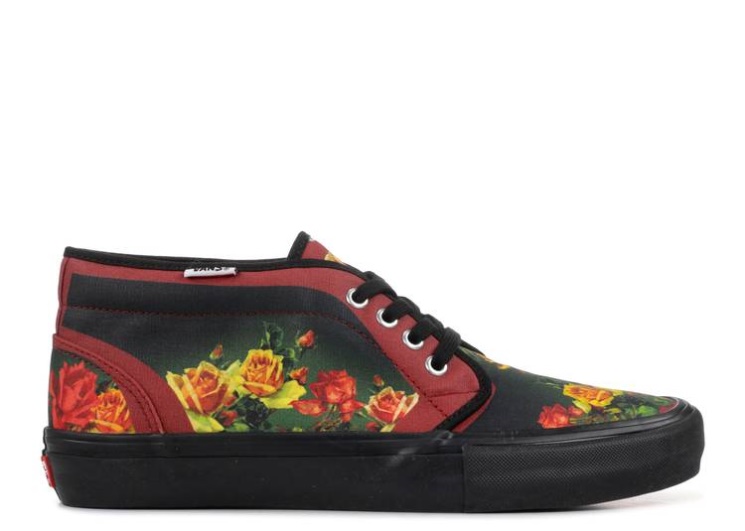 Vans Supreme X Jean Paul Gaultier X Chukka 95 - Burgundy Floral