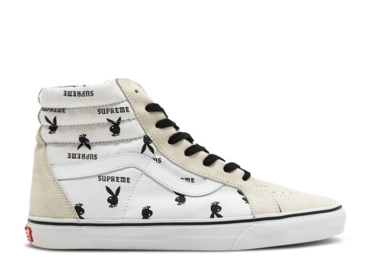 Vans Supreme X Playboy X Sk8-Hi Reissue Pro - White
