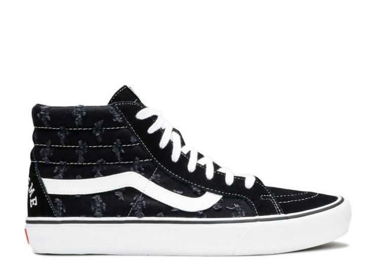 Vans Supreme X Sk8-Hi - Black Hole Punch Denim