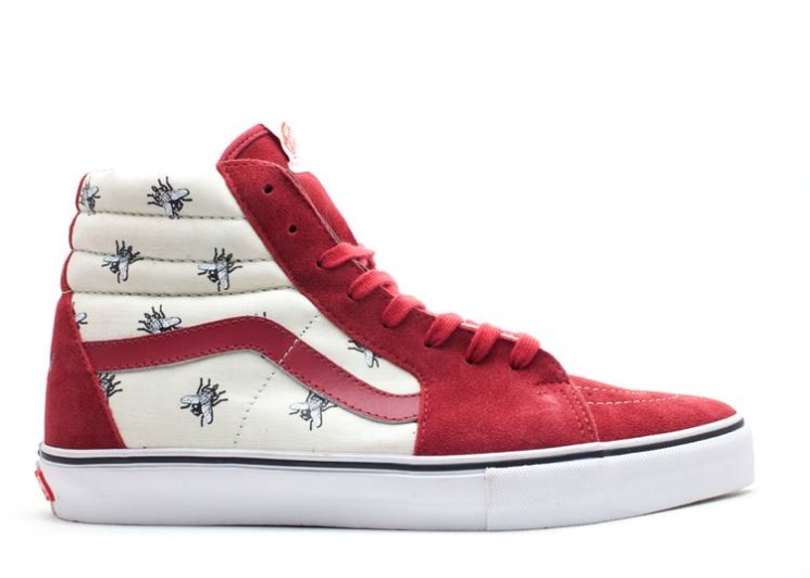 Vans Supreme X Sk8-Hi Pro - Flies Pack Fly/Burgundy/White