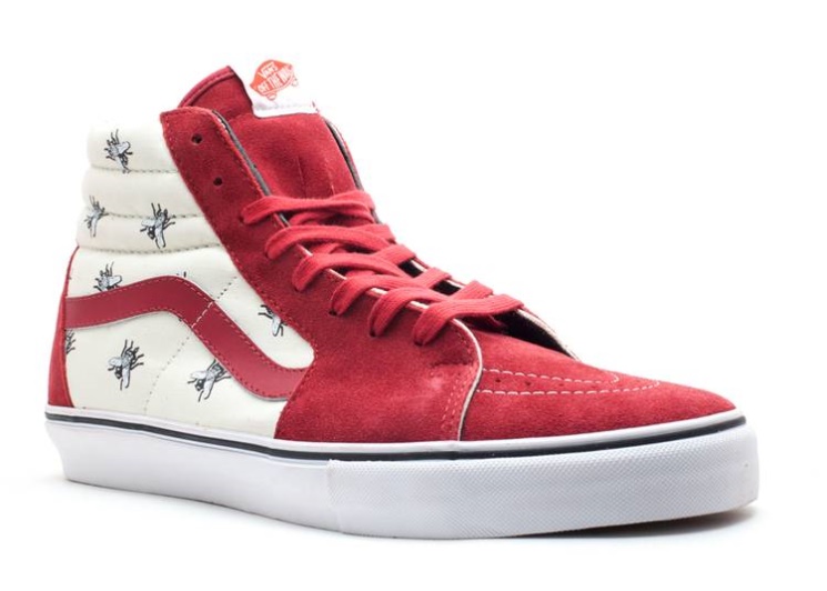 Vans Supreme X Sk8-Hi Pro - Flies Pack Fly/Burgundy/White
