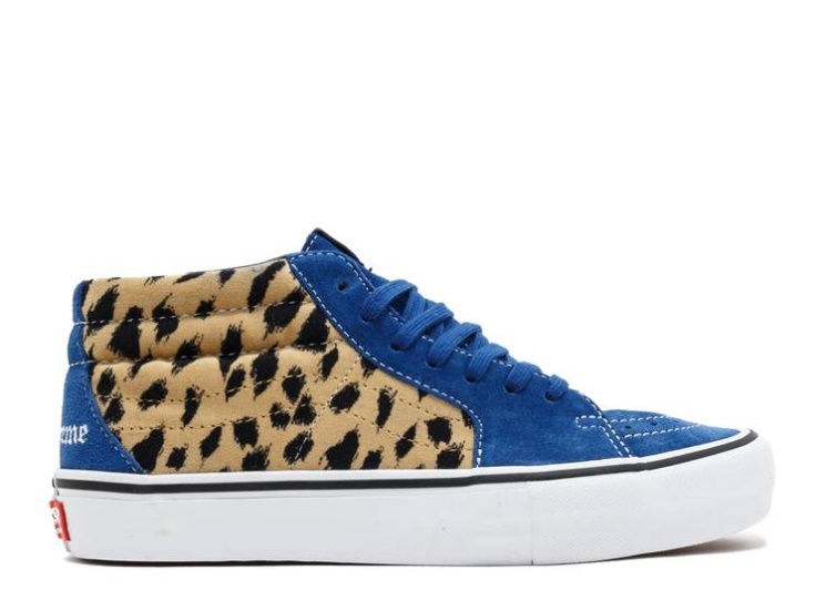 Vans Supreme X Sk8-Mid Pro - Cheetah Velvet Ryl