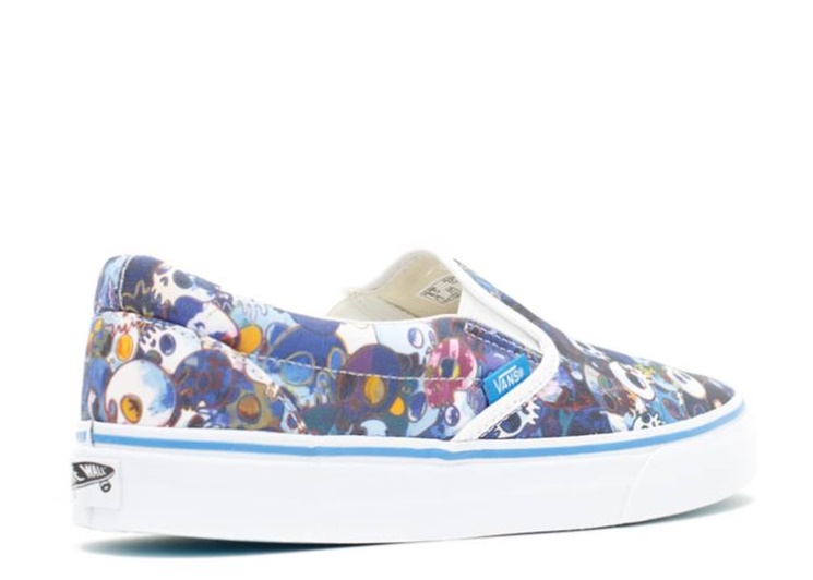 Vans Takashi Murakami X Classic Slip On Lx - Blue Skulls
