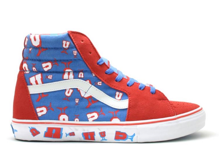 Vans Undefeated X Sk8 Hi Un Fiery Red/Inperial Blue