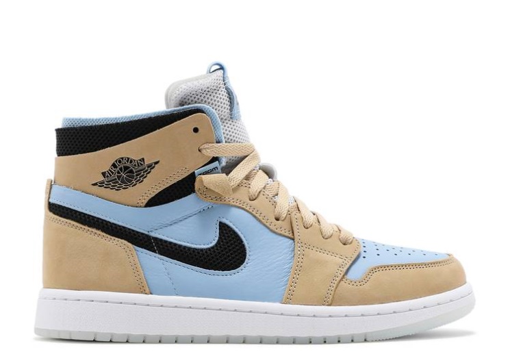Wmns Air Jordan 1 High Zoom Comfort High - Psychic Blue Sesame