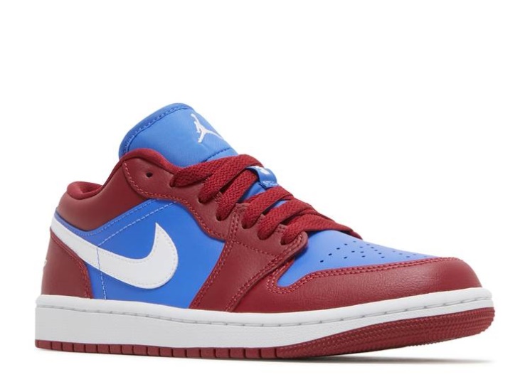 Wmns Air Jordan 1 Low - Deep Red Blue