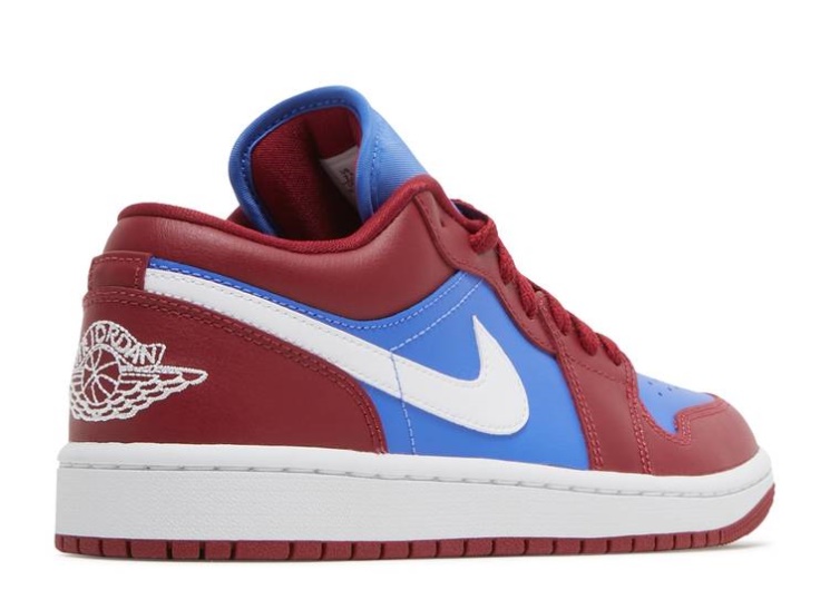 Wmns Air Jordan 1 Low - Deep Red Blue