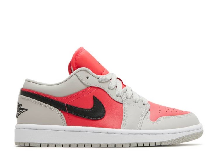 Wmns Air Jordan 1 Low - Light Iron Ore Siren Red
