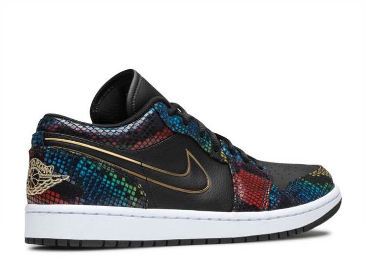 Wmns Air Jordan 1 Low - Multi Snakeskin