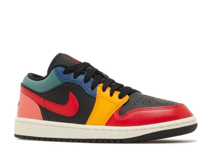 Wmns Air Jordan 1 Low Se - Black Multi-Color