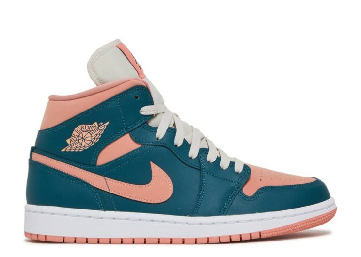 Wmns Air Jordan 1 Mid - Dark Teal Green