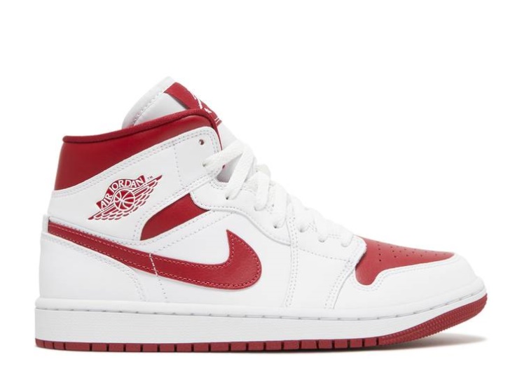 Wmns Air Jordan 1 Mid - White Pomegranate
