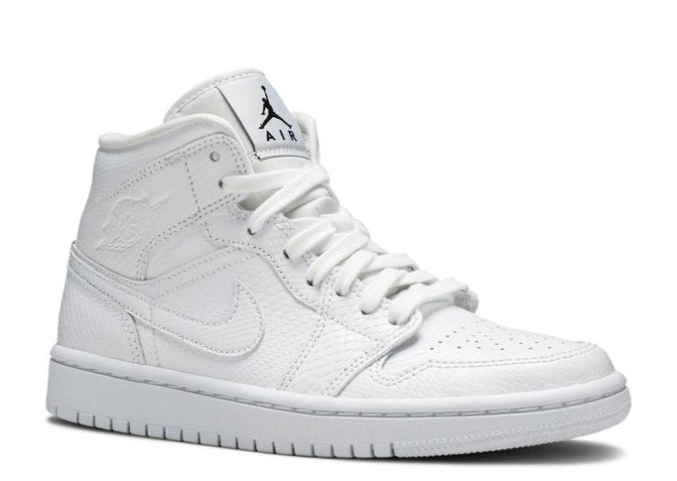 Wmns Air Jordan 1 Mid - White Snakeskin