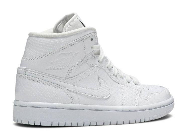 Wmns Air Jordan 1 Mid - White Snakeskin