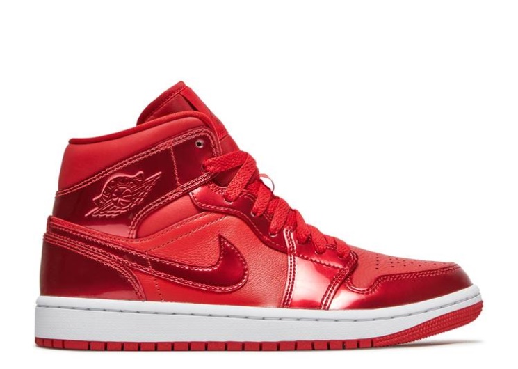 Wmns Air Jordan 1 Mid Se - University Red Pomegranate